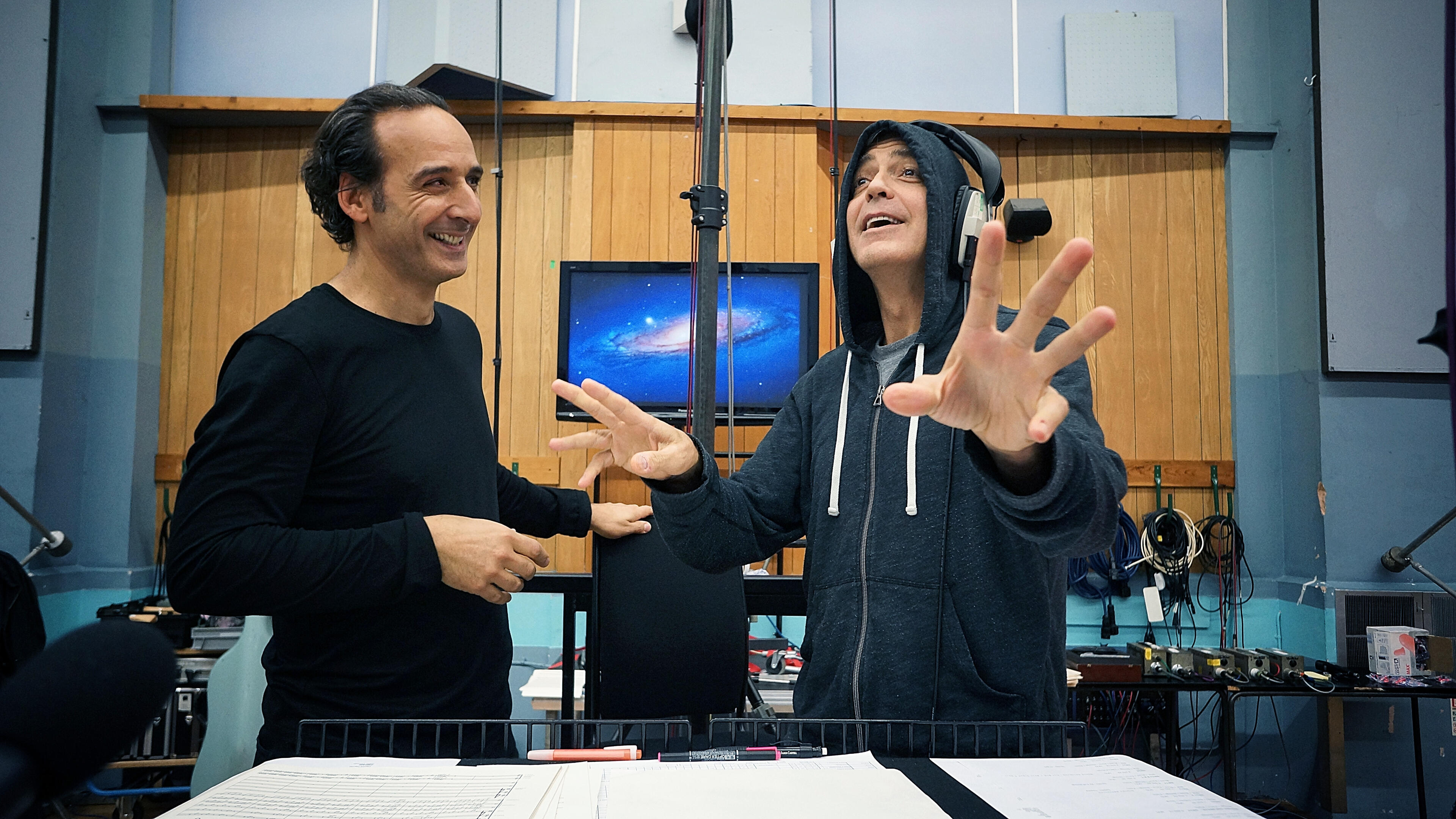 George Clooney, Alexandre Desplat - Abbey Road Studios